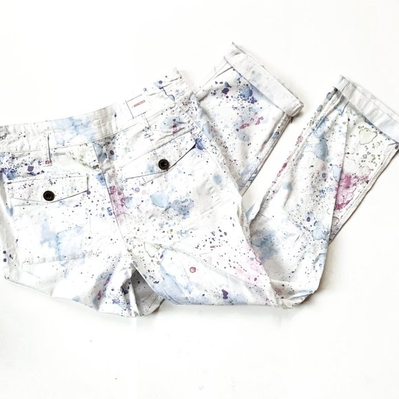 NWT anthropologie wanderer watercolor cargo pants - Picture 6 of 9